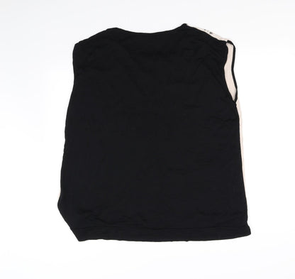 Back view of Afibel women’s beige basic t-shirt, size UK 20