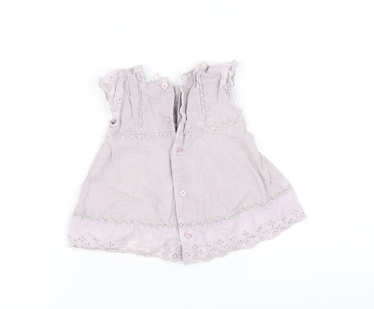 pre worn Girls Purple Houndstooth  Fit & Flare  Size S
