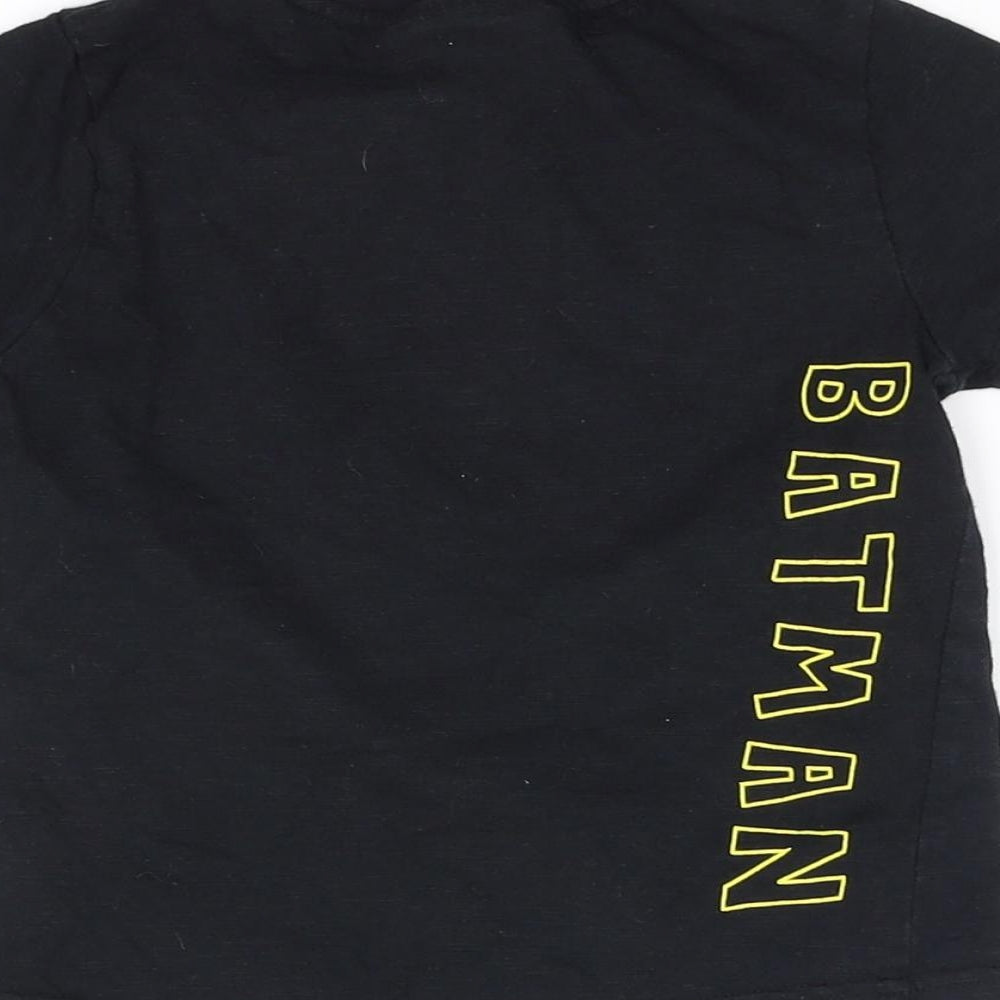 Batman Boys Black   Basic T-Shirt Size 2-3 Years