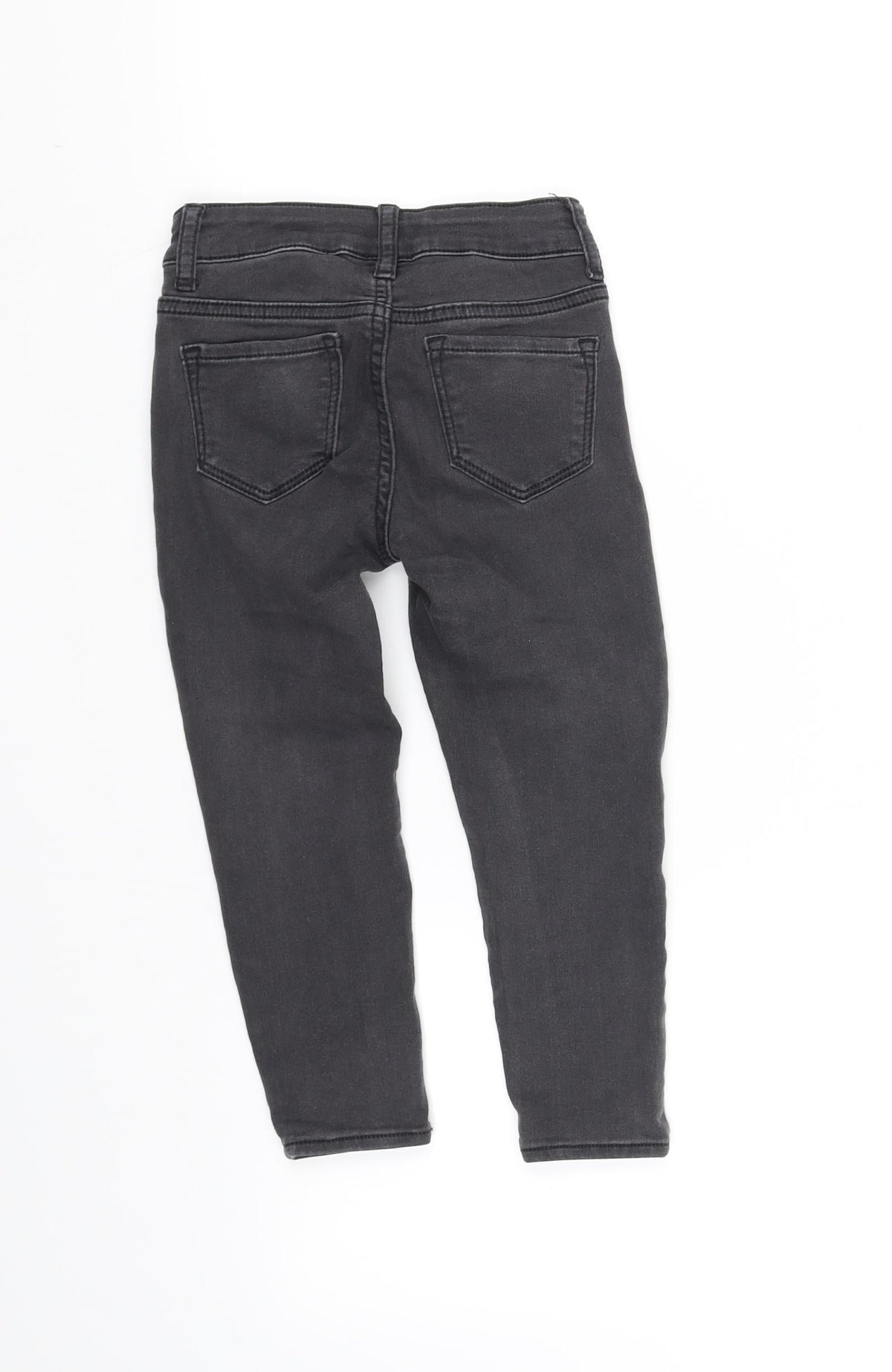 Back view of Gap girls’ grey skinny jeans, size 5, years