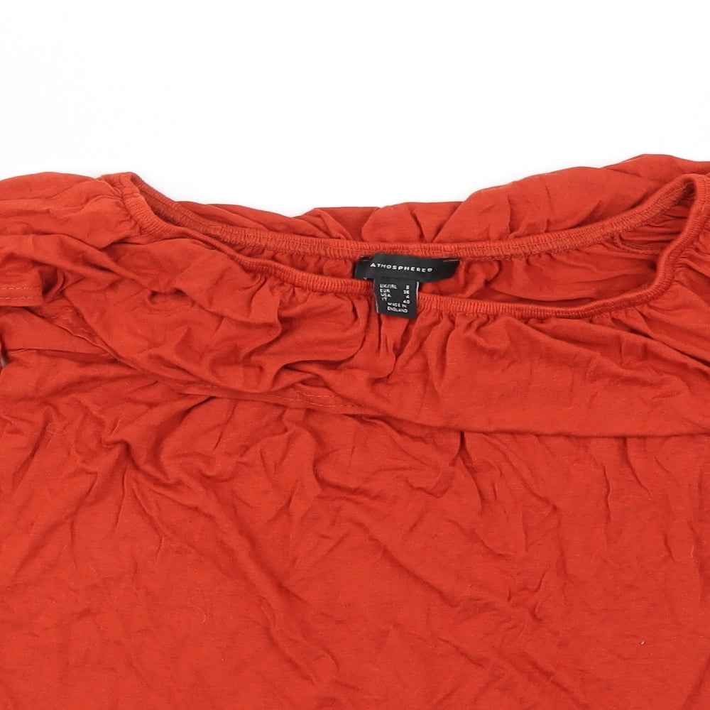 Atmosphere Womens Brown   Basic Blouse Size 8