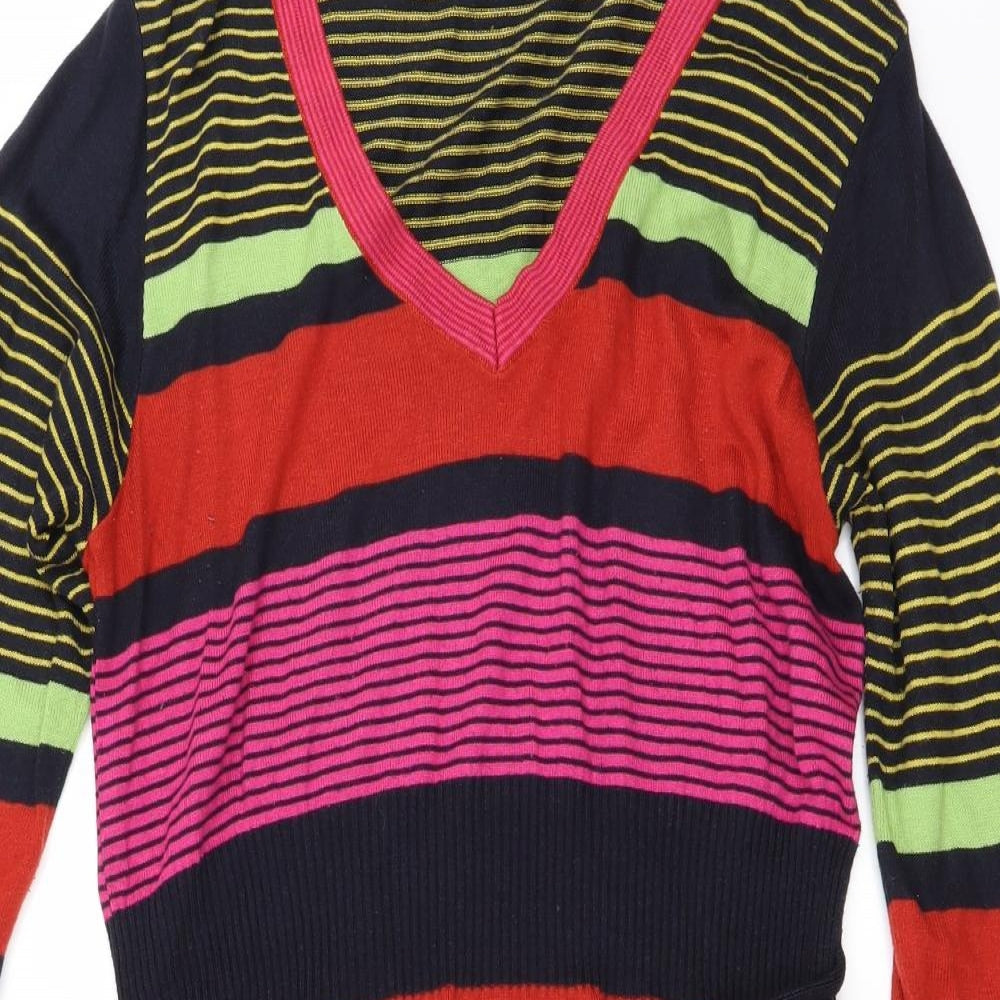 Per Una Womens Red Striped  A-Line  Size 14
