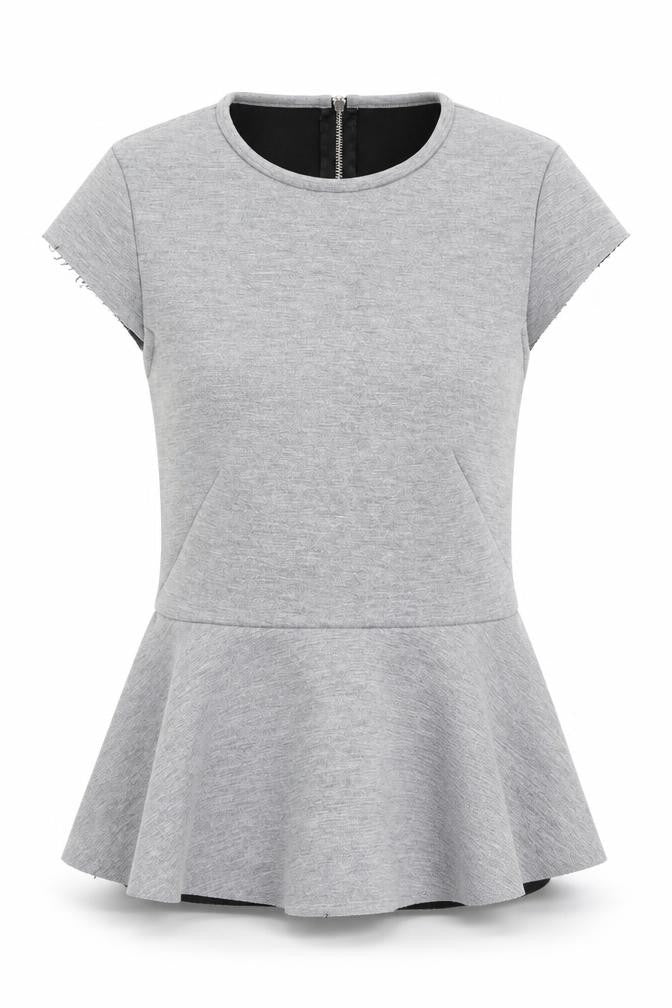 H&M Womens Grey   Basic T-Shirt Size 4