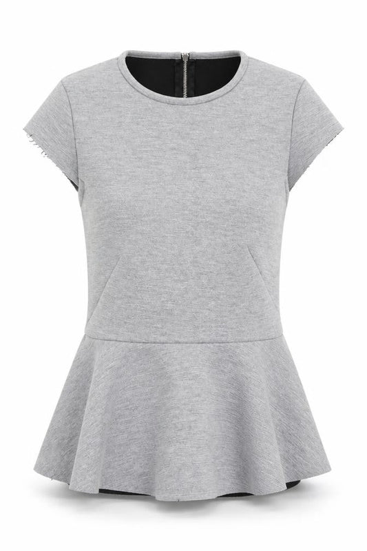 H&M Womens Grey   Basic T-Shirt Size 4