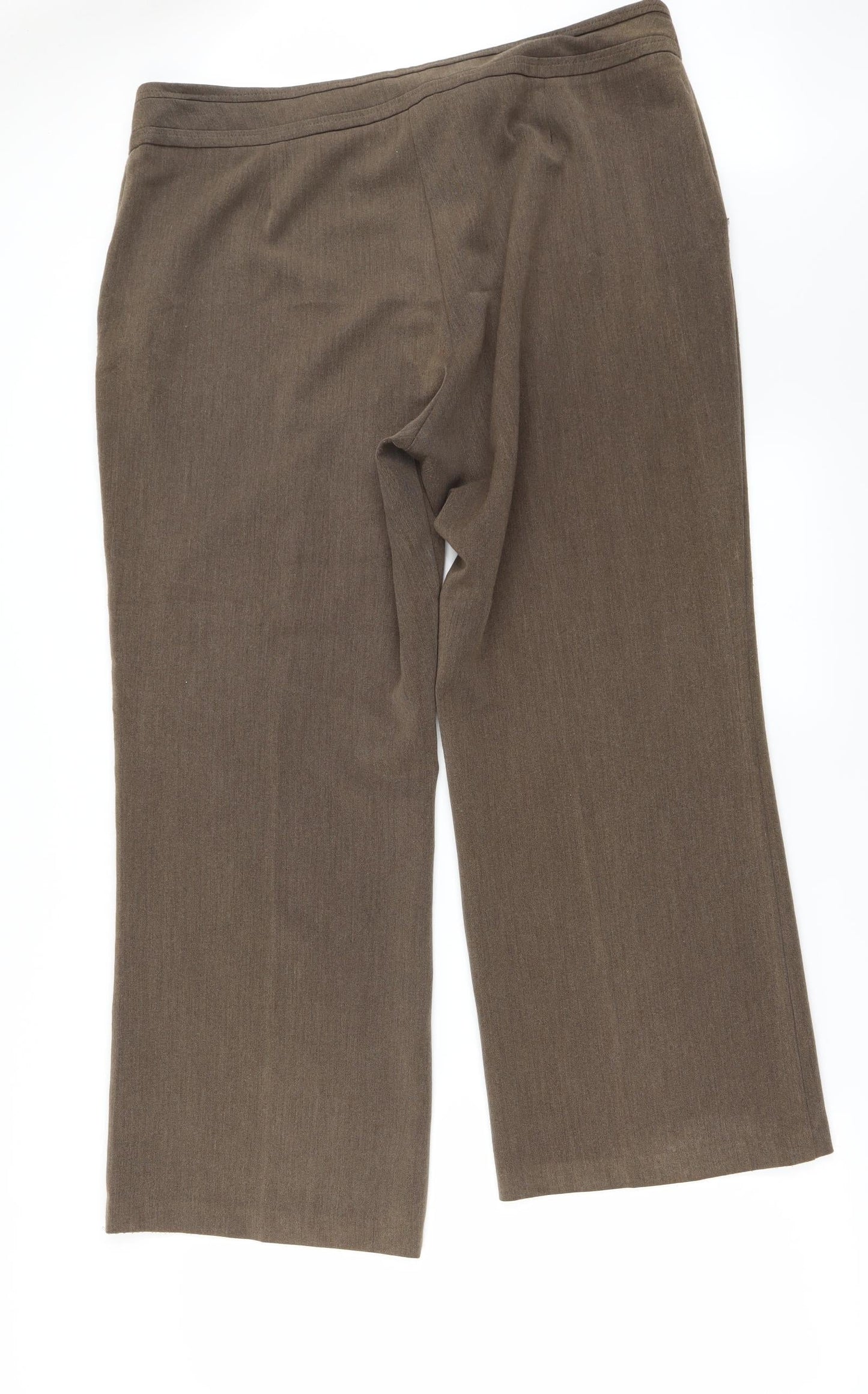 BM Womens Brown   Trousers  Size 18 L27 in