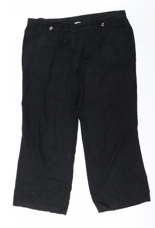 Casual Collection  Womens Black   Trousers  Size 40 in L26 in