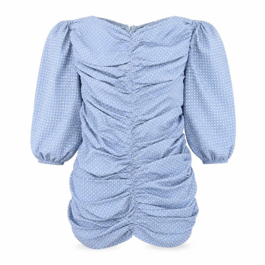 Misspap Womens Blue Polka Dot  A-Line  Size 12