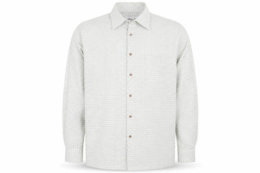 Front view of Littlewoods men’s white button-up, size 16
