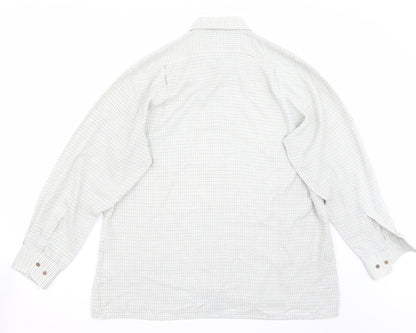 Back view of Littlewoods men’s white button-up, size 16