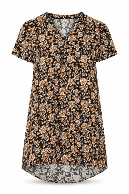 Papaya Womens Black Floral  A-Line  Size 10