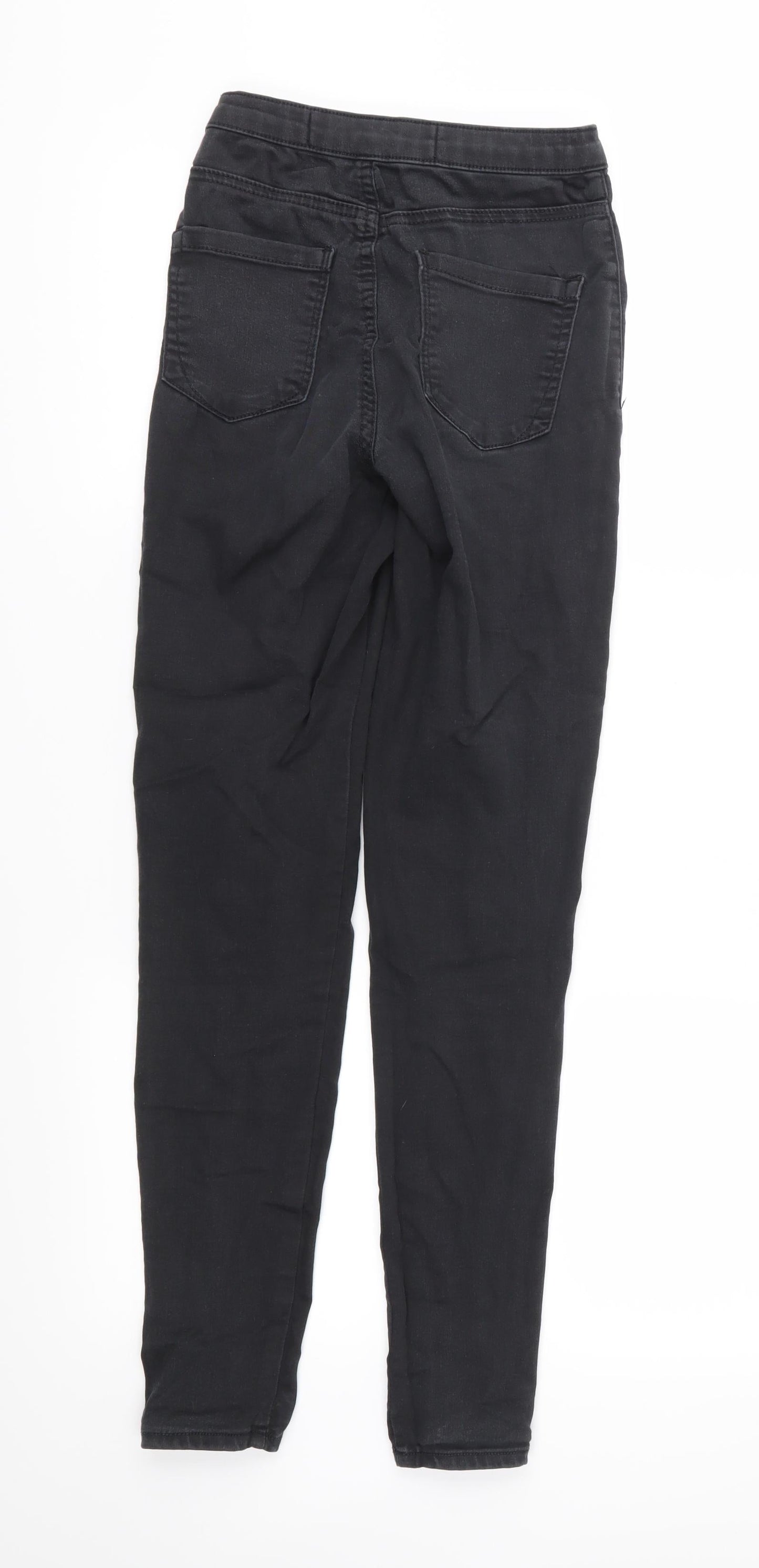 Denim & Co. Womens Black  Denim Skinny Jeans Size 4 L28 in