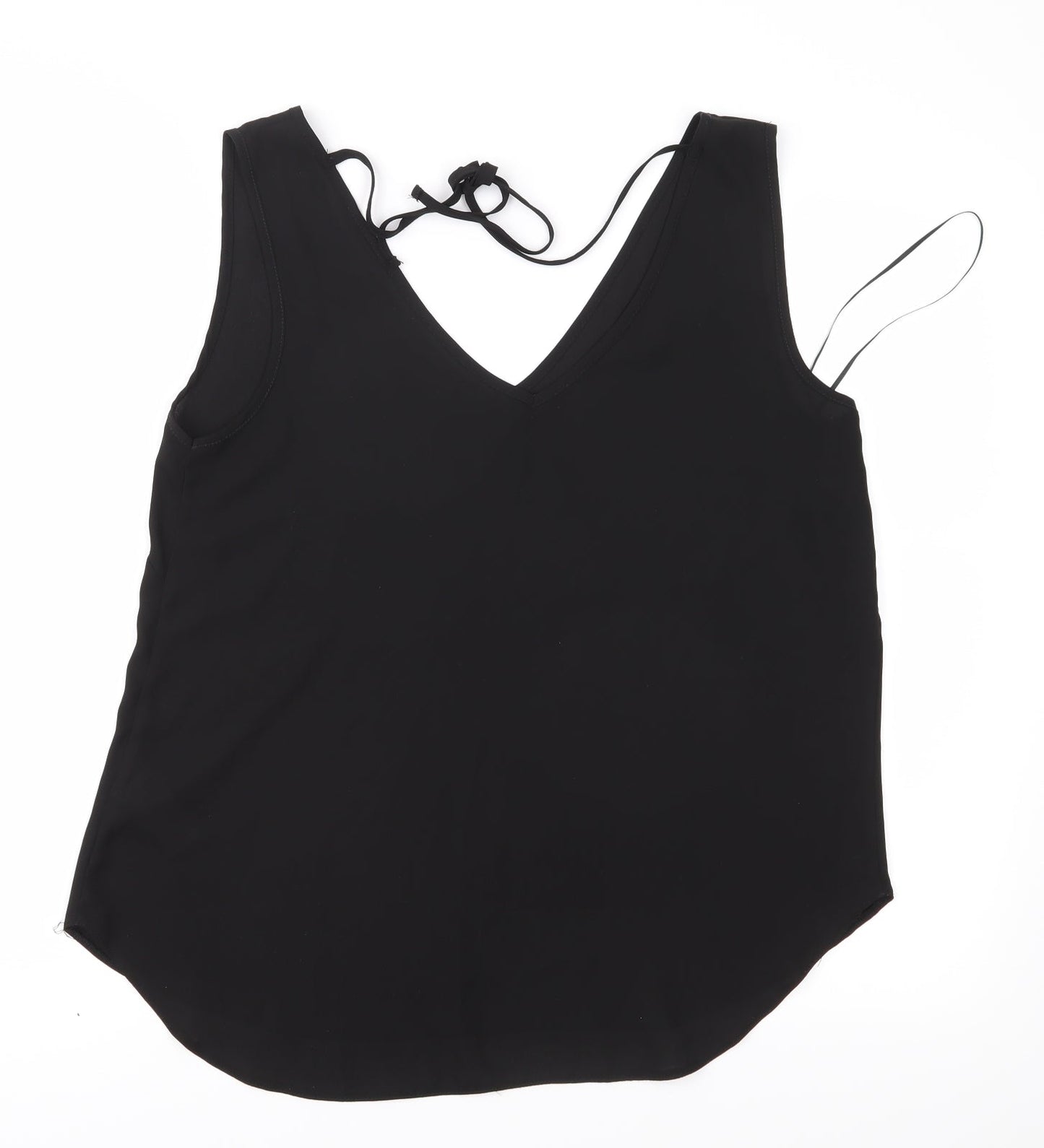 Preworn Womens Black   Basic Blouse Size 12