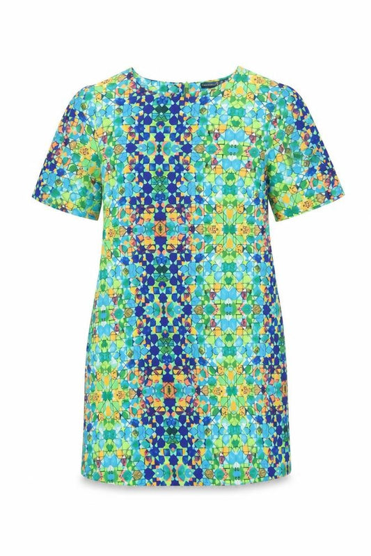 Atmosphere Womens Green Geometric  Shift  Size 12