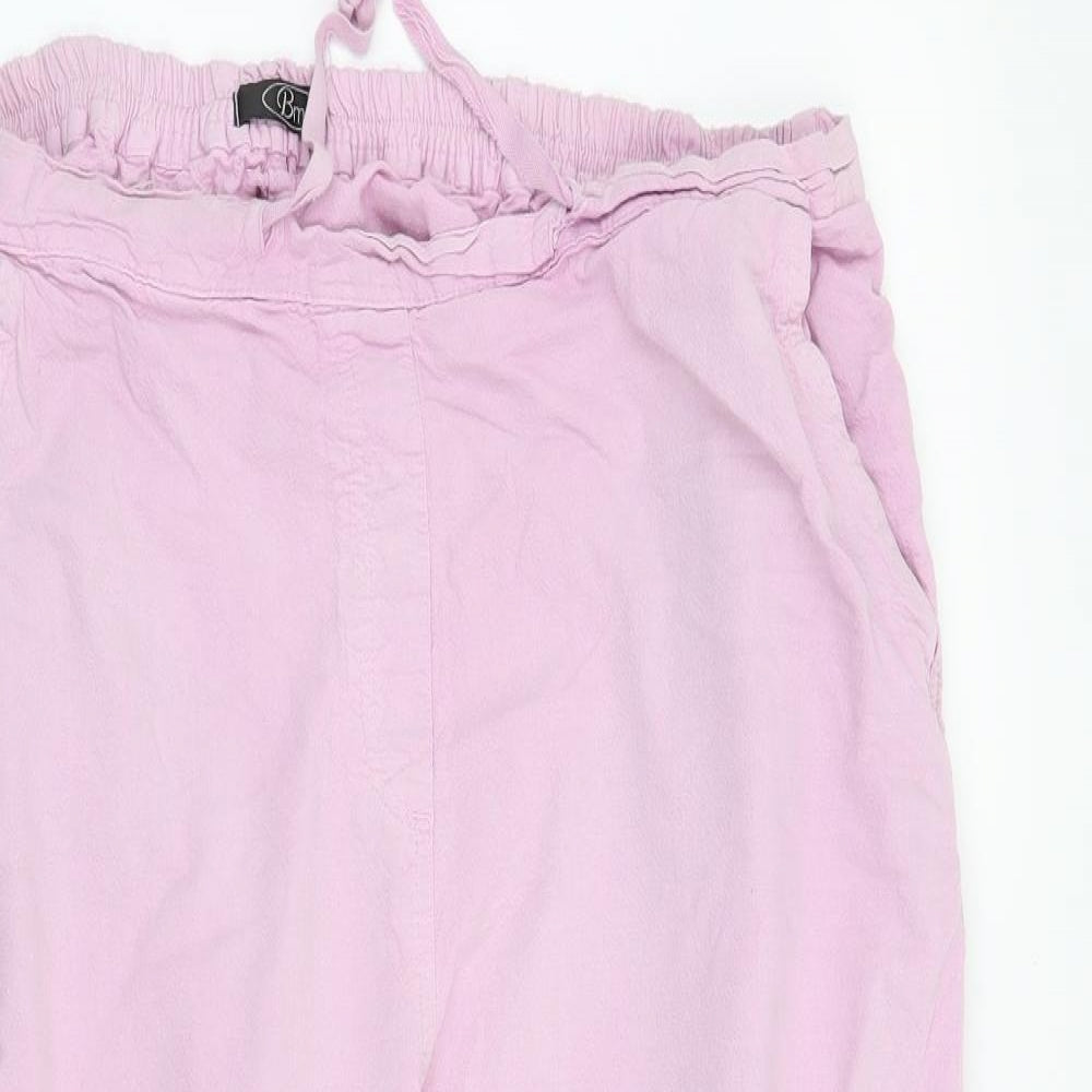Bonmarché Womens Purple   Trousers  Size M L22 in