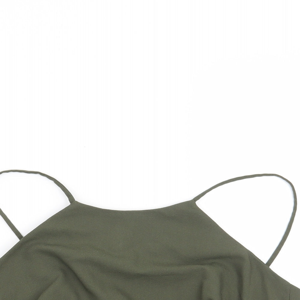Missguided Womens Green   Basic Blouse Size 8