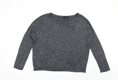 Additional front view of Atmosphere women’s grey pullover sweatshirt, size UK 12