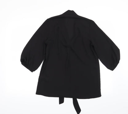 Back view of Atmosphere women’s black basic blouse, size UK 8