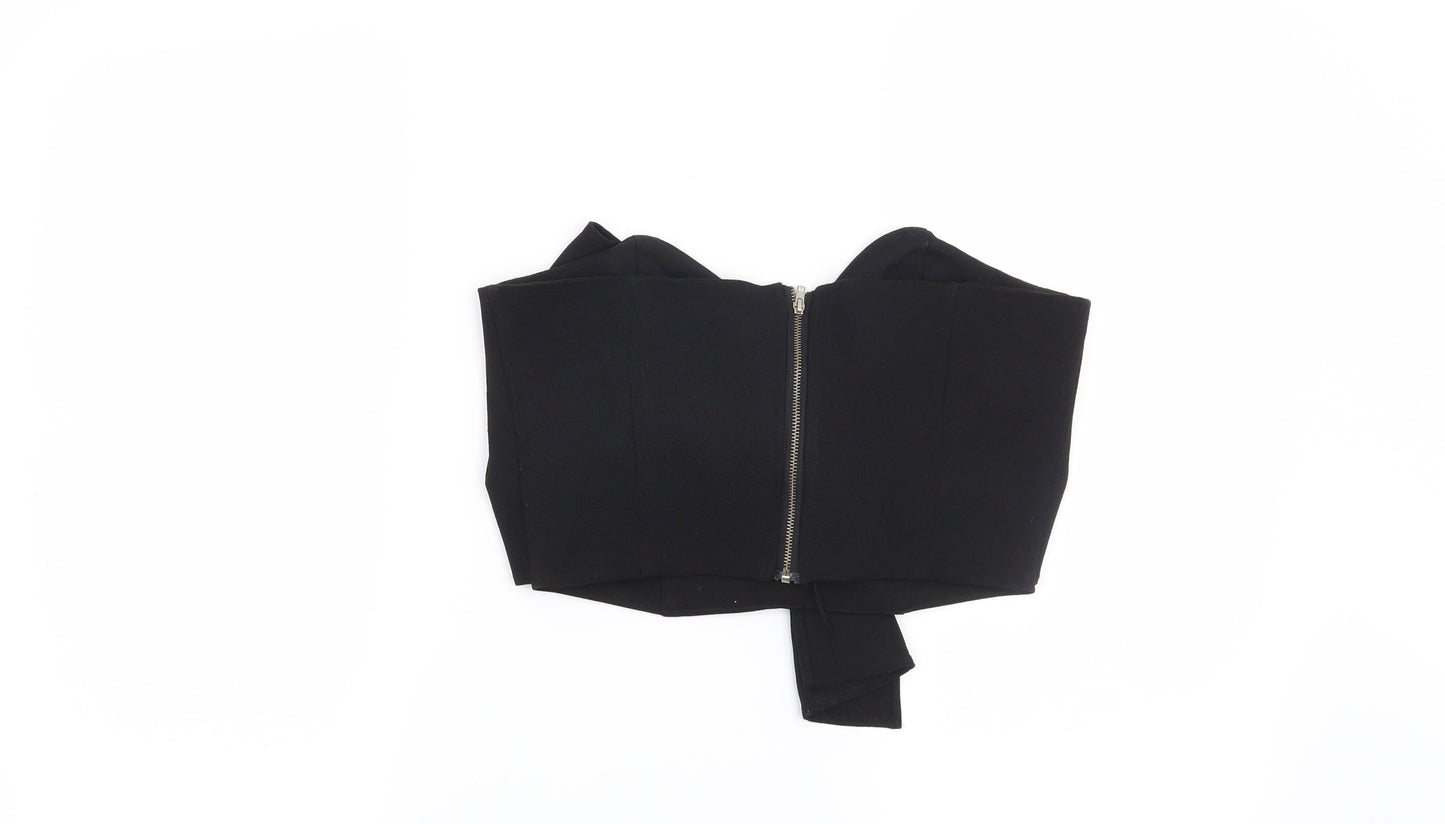 Preworn Womens Black   Basic Blouse Size 10