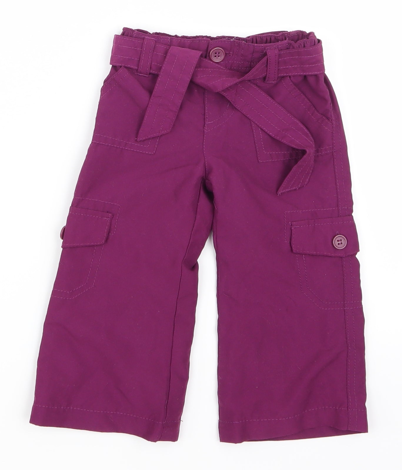 Earlydays Girls Purple   Cargo Trousers Size 6-9 Months