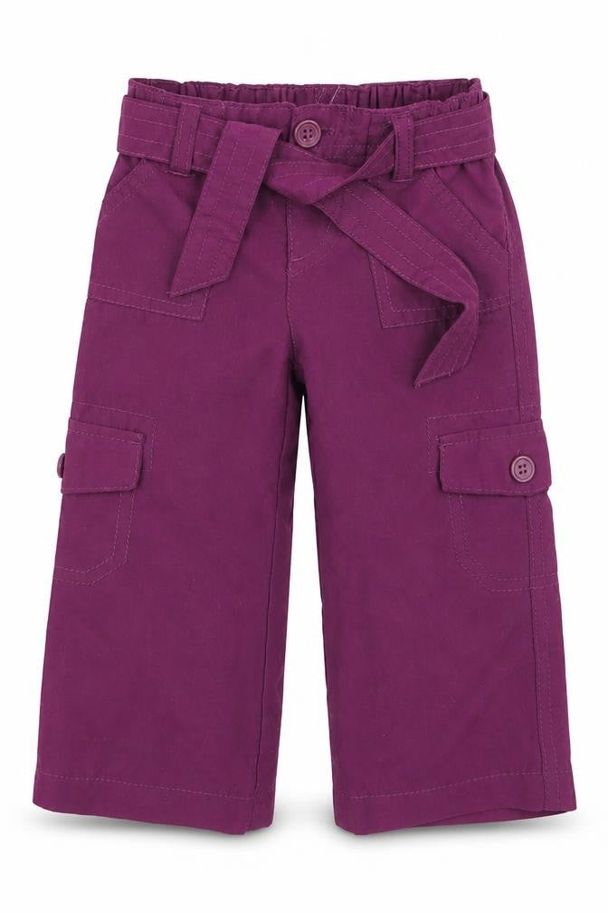 Earlydays Girls Purple   Cargo Trousers Size 6-9 Months