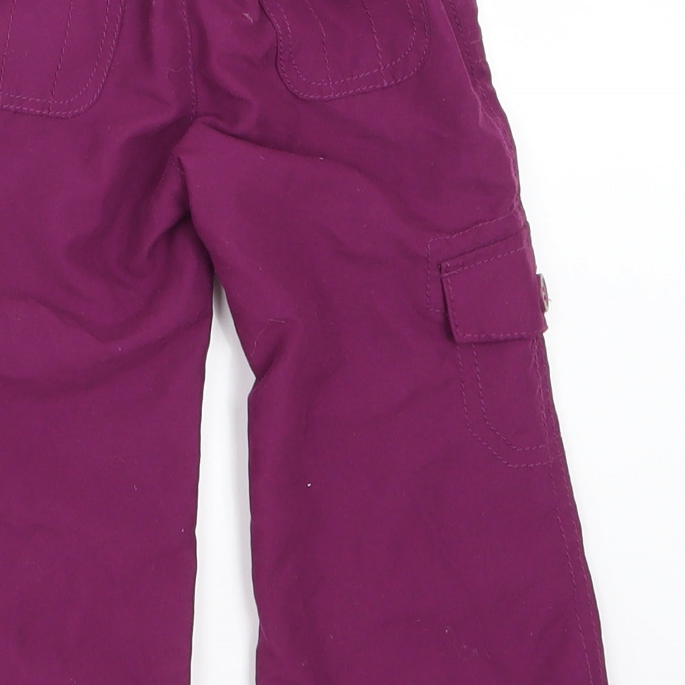 Earlydays Girls Purple   Cargo Trousers Size 6-9 Months