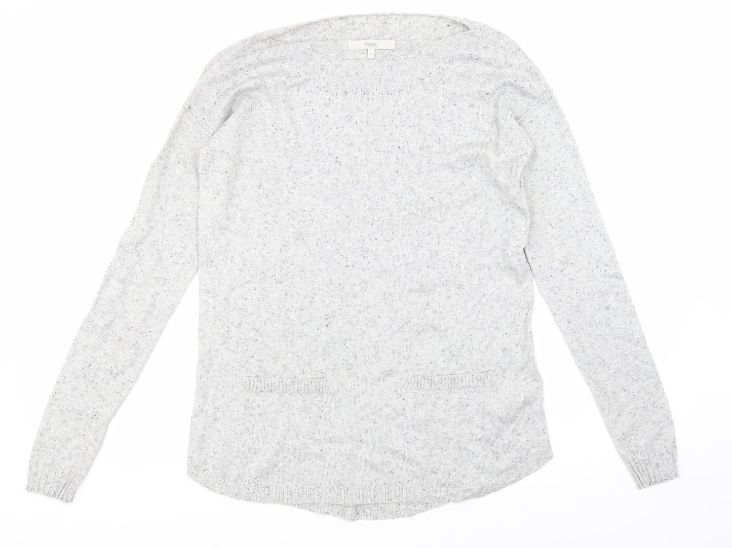 NEXT Womens Grey   Henley Sweatshirt Size 8