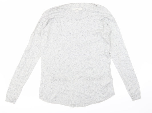 NEXT Womens Grey   Henley Sweatshirt Size 8