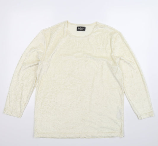 Woodpecker Womens White   Basic T-Shirt Size 12