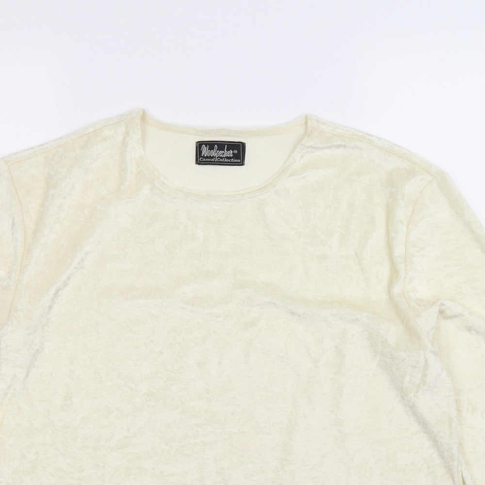 Woodpecker Womens White   Basic T-Shirt Size 12