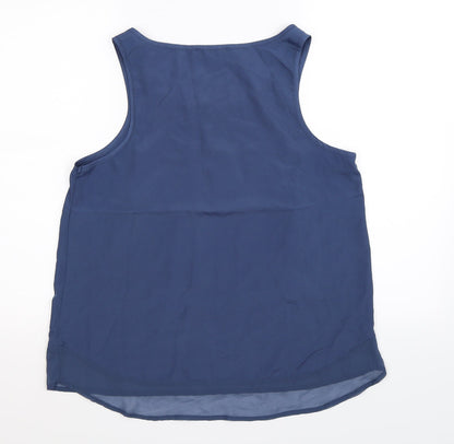Back view of Atmosphere women’s blue basic tank, size UK 14