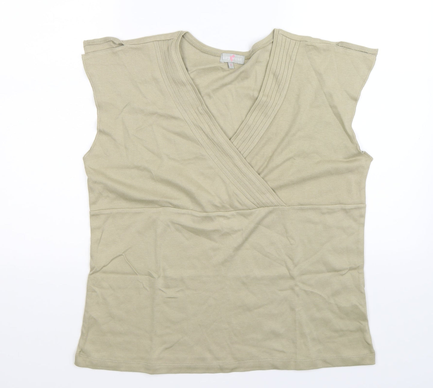 Key West Womens Green   Basic T-Shirt Size 18