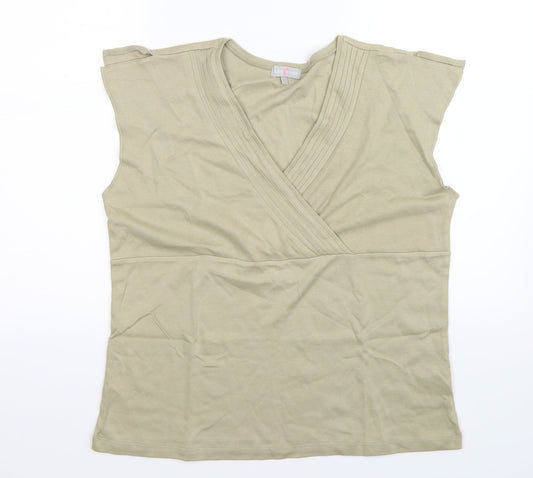 Key West Womens Green   Basic T-Shirt Size 18