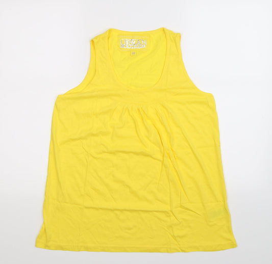 Urban Boutique Womens Yellow   Basic Tank Size 16