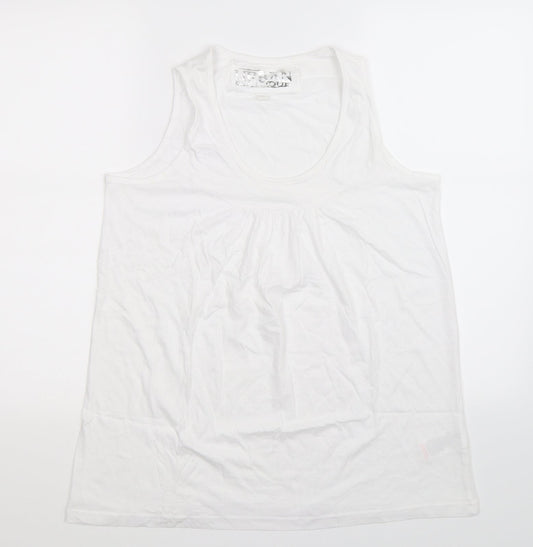 Urban Boutique Womens White   Basic Tank Size 16