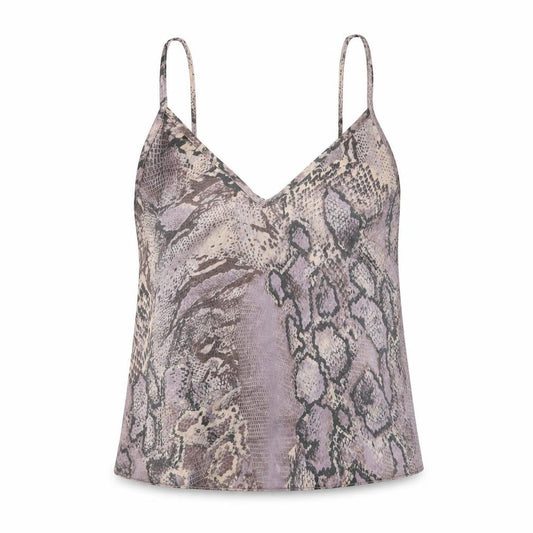 New Look Womens Purple Animal Print  Cropped Tank Size 8