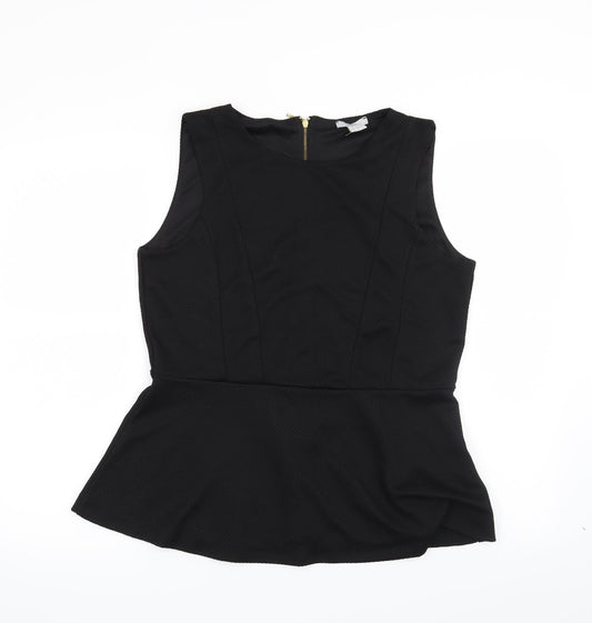 H&M Womens Black   Basic Blouse Size L