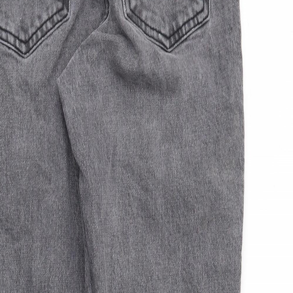 Preworn Womens Green Houndstooth  Straight Jeans Size 26 in L30 in