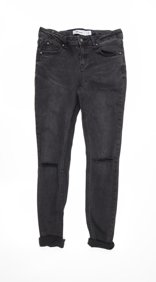 Skinny Womens Black   Skinny Jeans Size 12 L27 in
