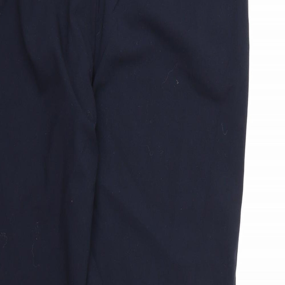 Marks and Spencer Womens Blue  Rayon Dress Pants Trousers Size 10 L28 in