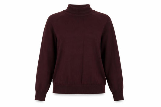 Front view of F&F women’s purple knit jumper, size UK 8