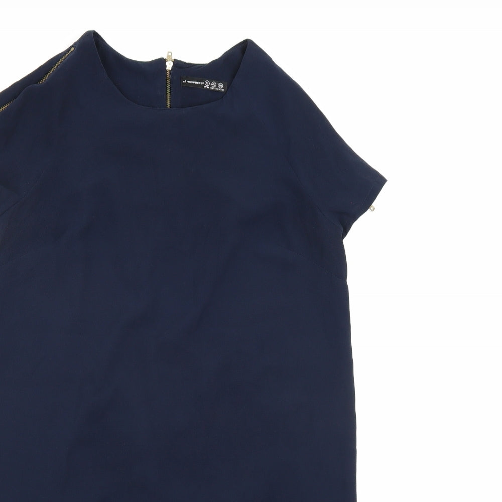 Atmosphere Womens Blue  Chiffon T-Shirt Dress  Size 12