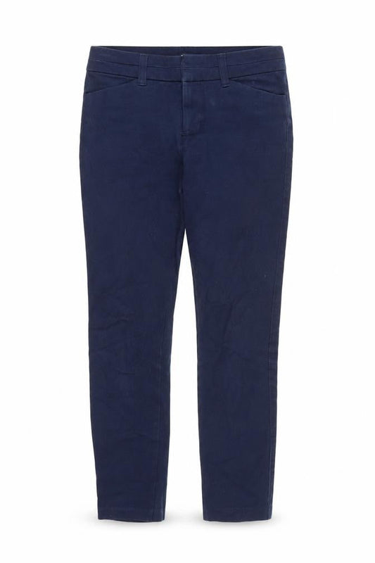 Front view of Gap women’s blue denim skinny jeans, size UK 4, 24-inch leg