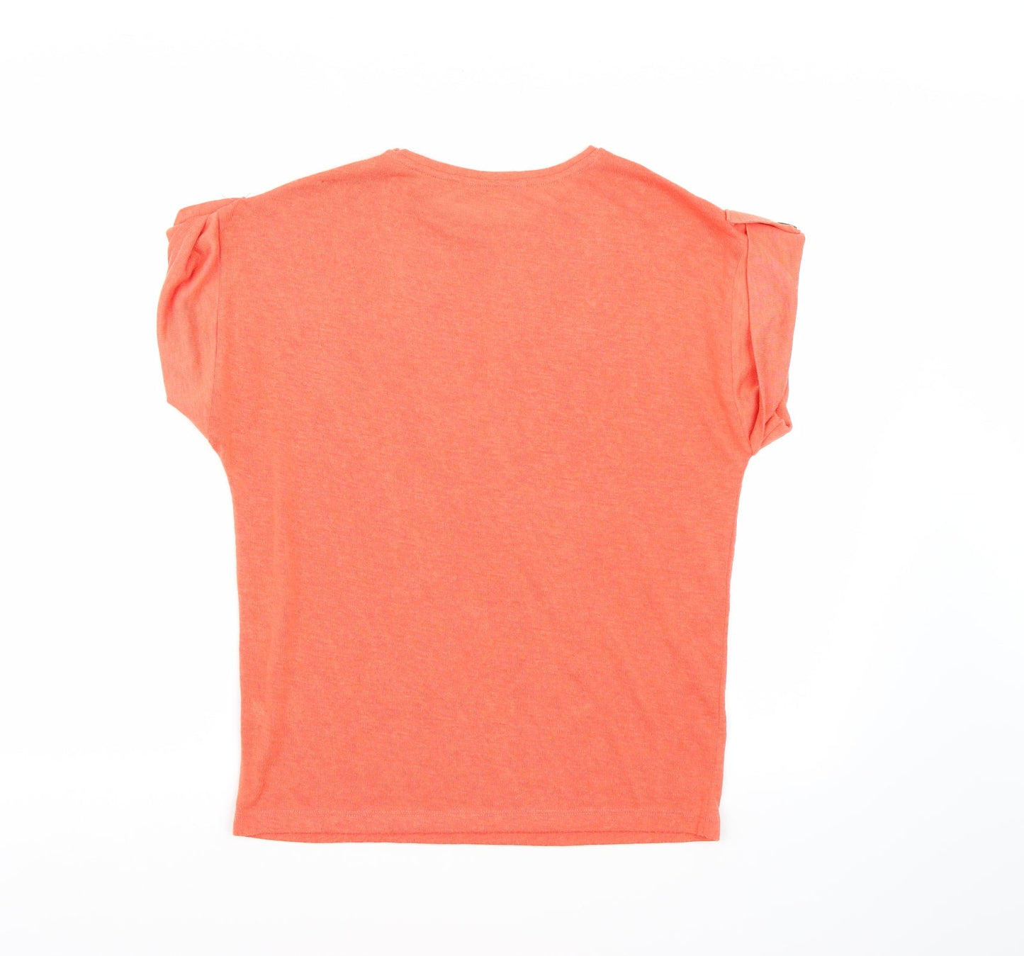 TU Womens Orange   Basic T-Shirt Size 10