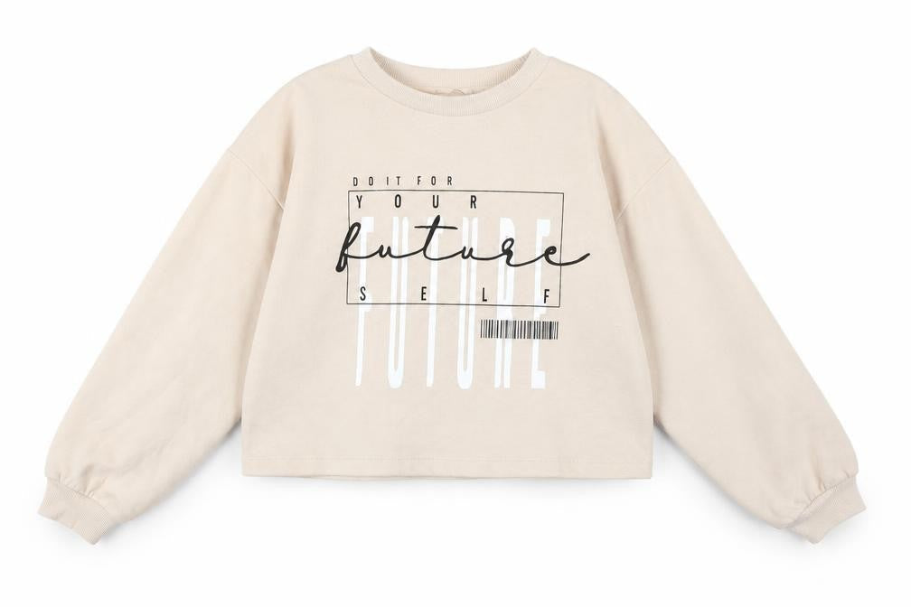 George Girls Beige  Jersey Pullover Sweatshirt Size 9-10 Years
