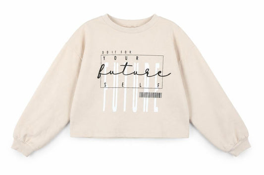 George Girls Beige  Jersey Pullover Sweatshirt Size 9-10 Years