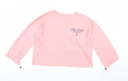 Additional front view of SOUTHERN SPIRIT women’s pink basic t-shirt, size M