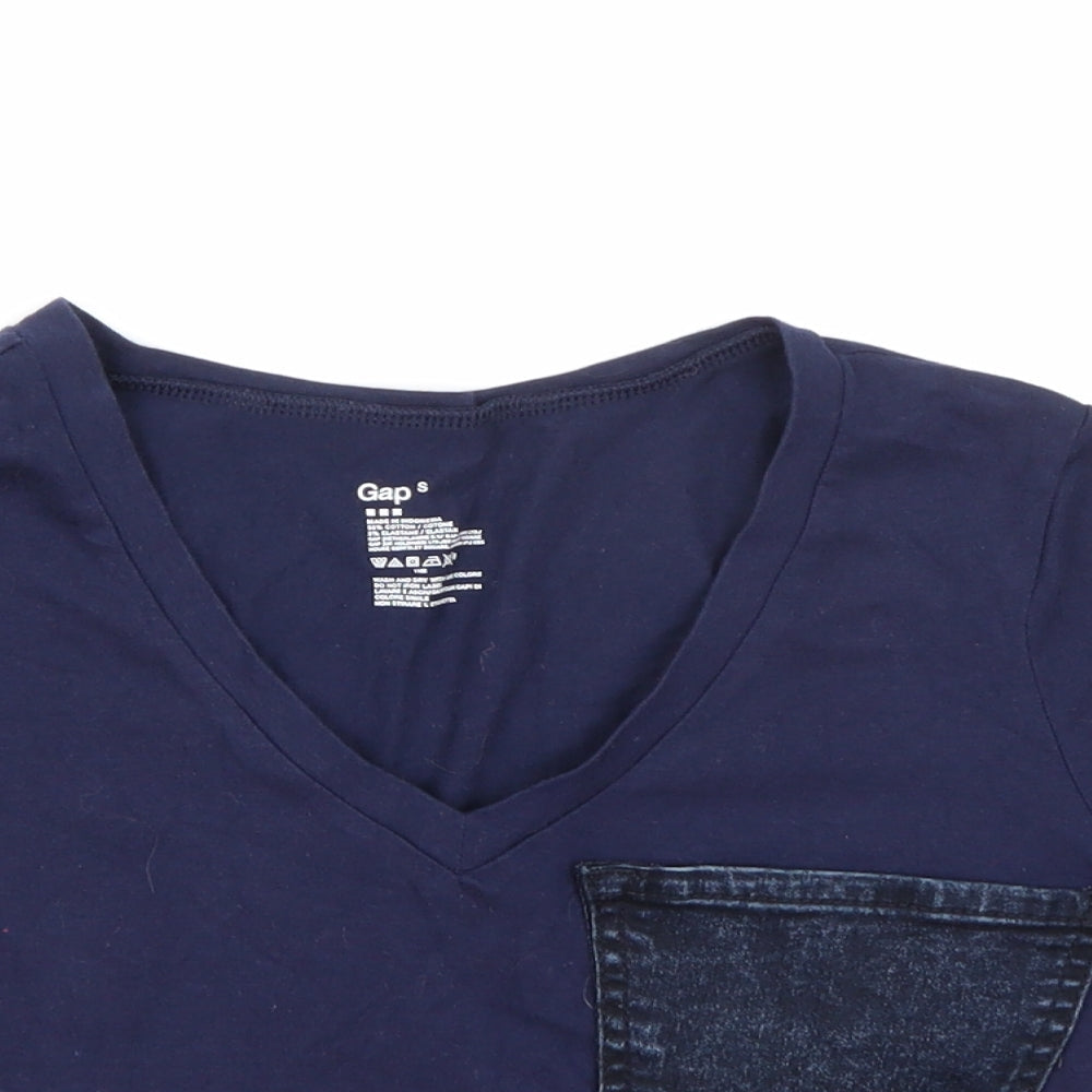 Gap Womens Blue   Cropped T-Shirt Size S