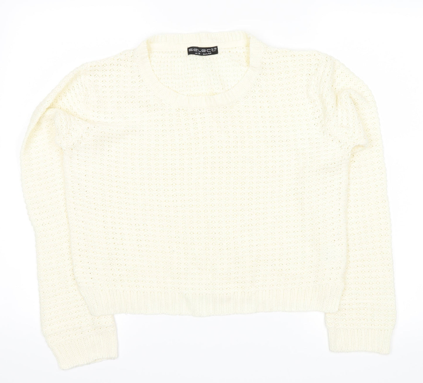 Select Womens White   Pullover Jumper Size 16