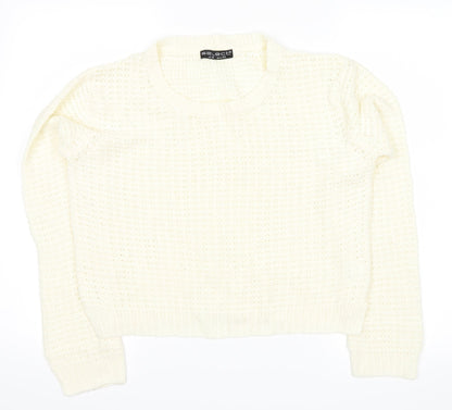 Front view of Select women’s white jumper, size UK 16