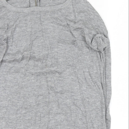 Close-up detail of Next women’s grey jumper, size S
